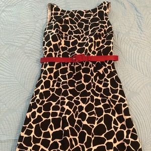 Ann Taylor Animal Print Dress, Size 6